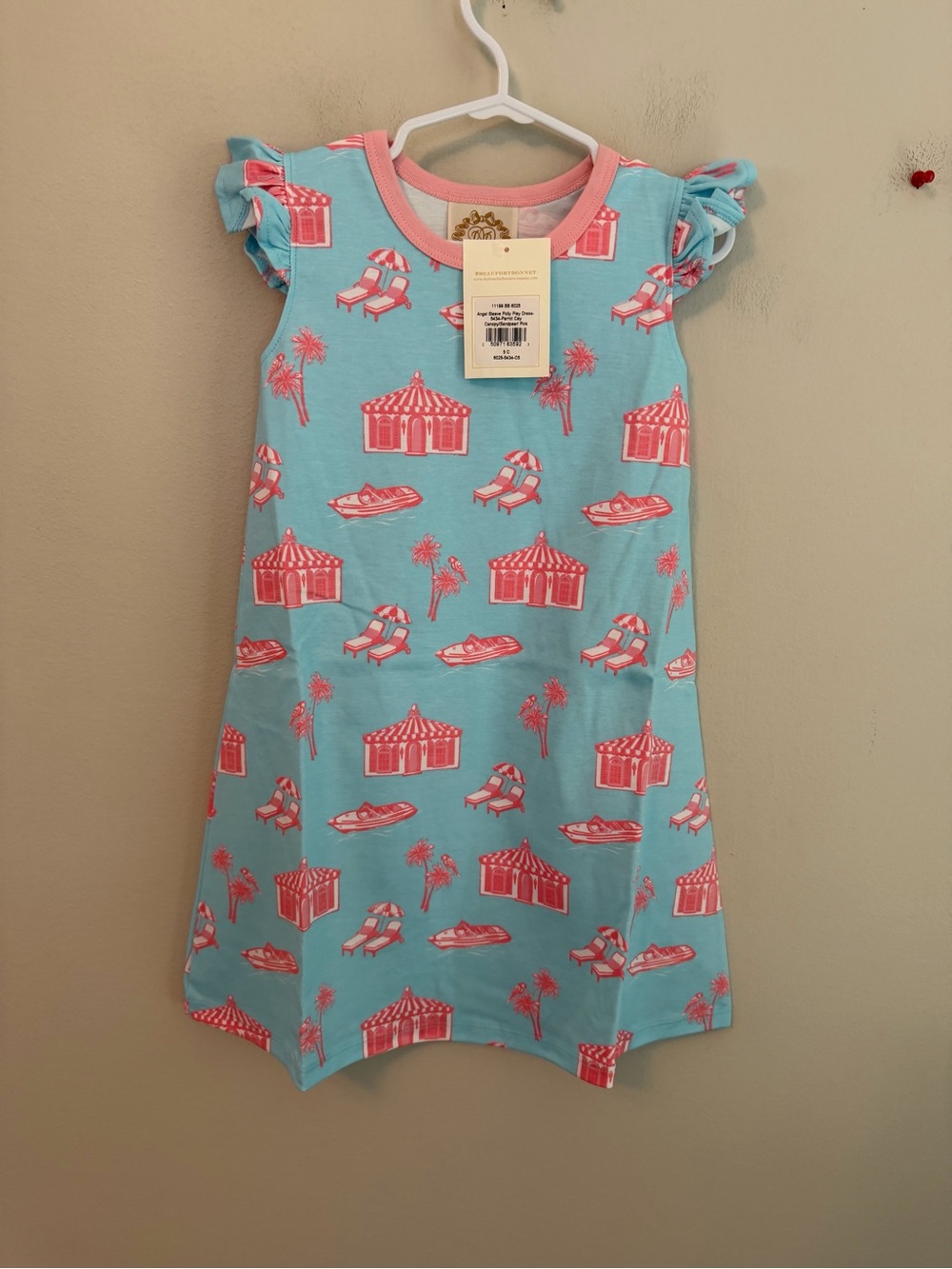 The Beaufort Bonnet Company Light Blue Beach Theme Dress